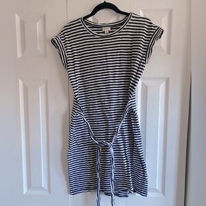 J.Crew black and white dress